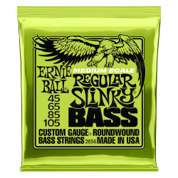 Ernie Ball Super Slinky Bass Juego Cuerdas Bajo 45-105 MEDIUM Scale