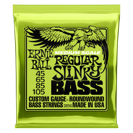 Ernie Ball Super Slinky Bass Juego Cuerdas Bajo 45-105 MEDIUM Scale