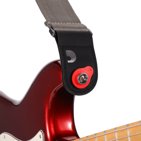 D'Addario Bloqueo guitarra Flex - Rojo